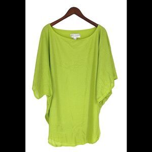 Rubin Singer Studio Knit Off-the- Shoulder Tunic Top Citron - Regular